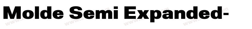 Molde Semi Expanded字体转换